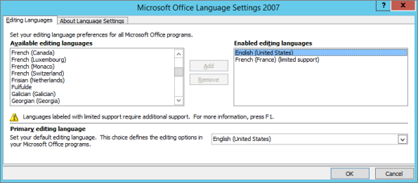 Microsoft Office 2007 Language Pack